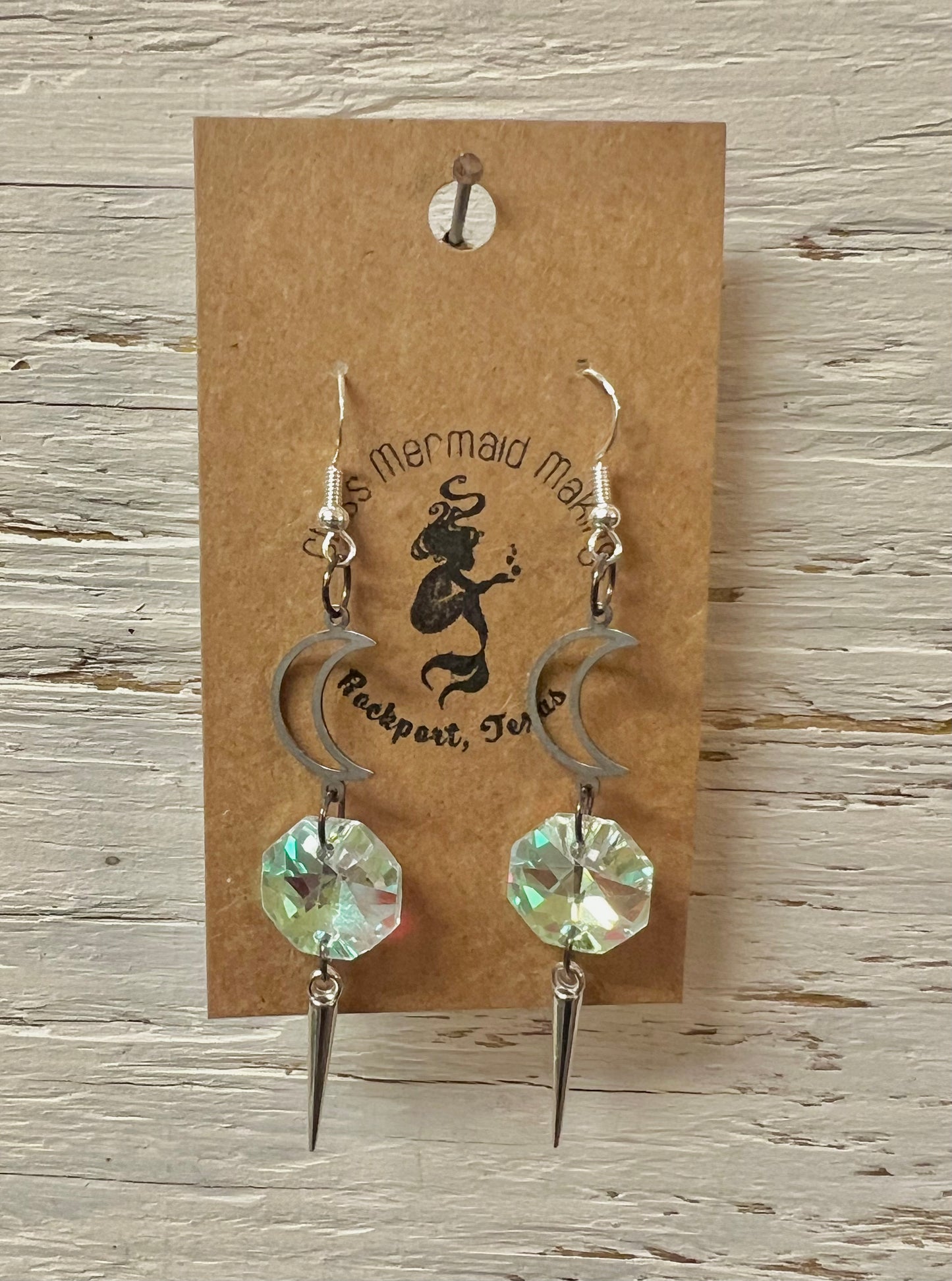 Moon Drop Earrings