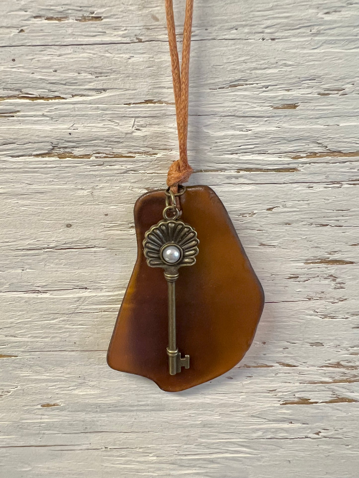 Brown Key Necklace