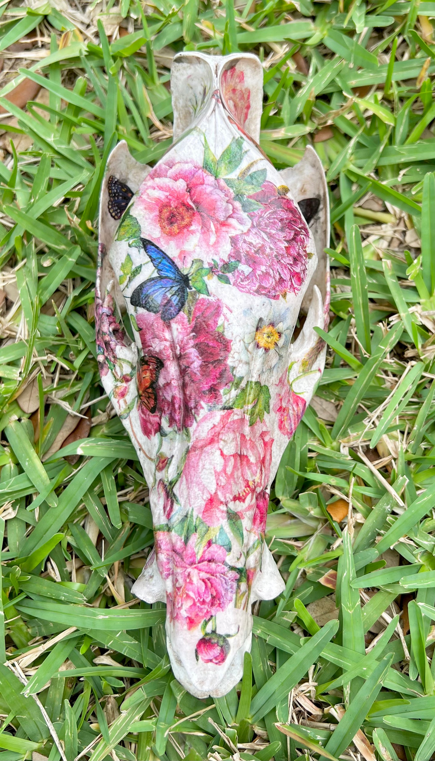 Floral Hog Skull