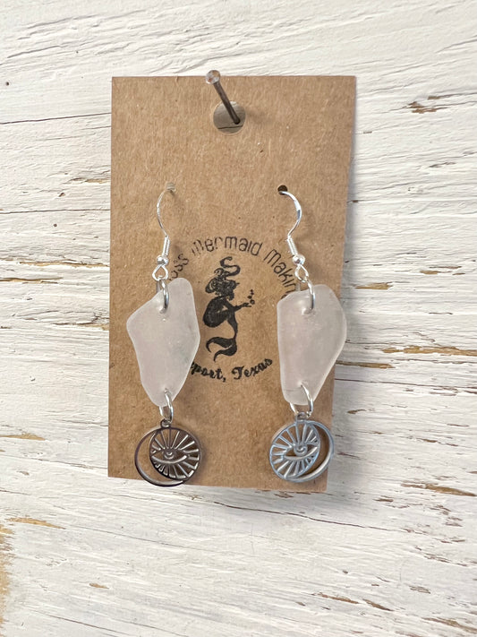 White Boho Earrings