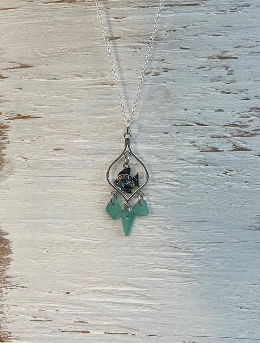 Tear Drop Charm Necklace