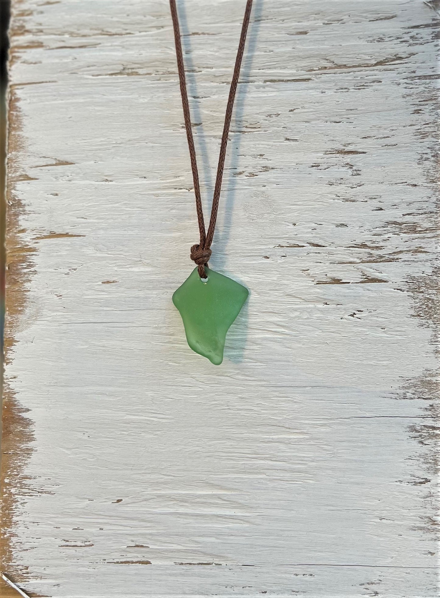 Green Sea Glass Necklace