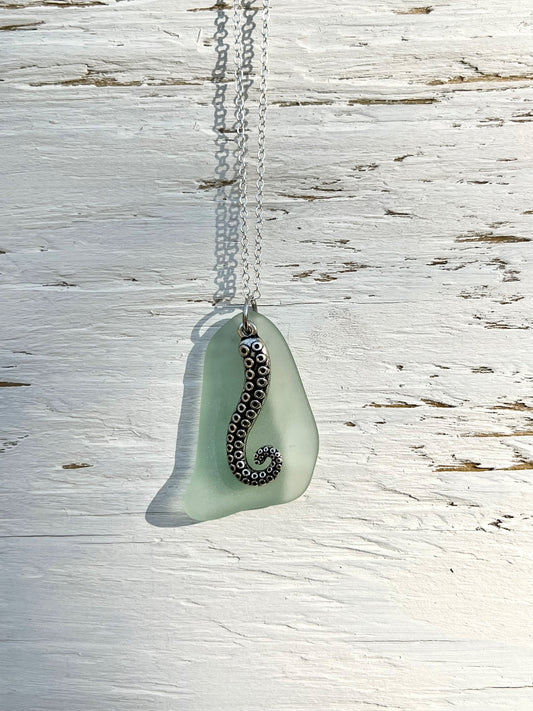 Mint Octopus Necklace