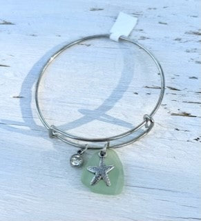 Mint Green Star Fish Charm Bracelet