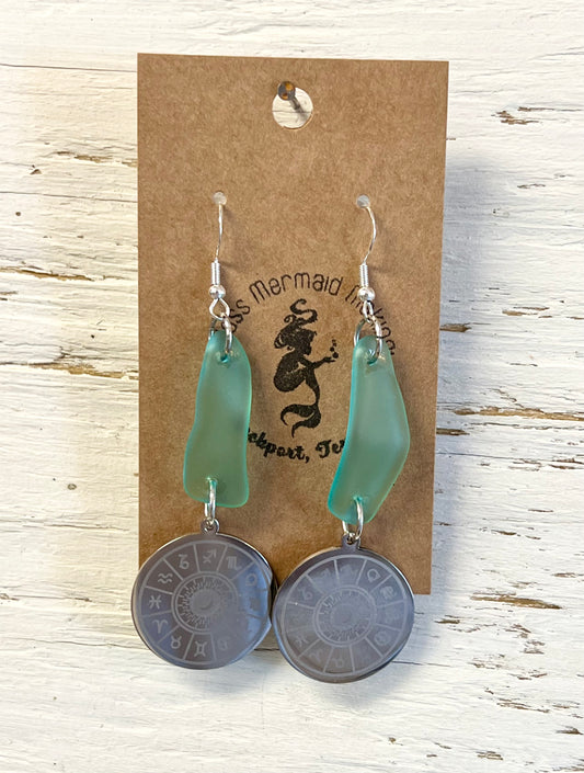 Aqua Boho Dangle Earring