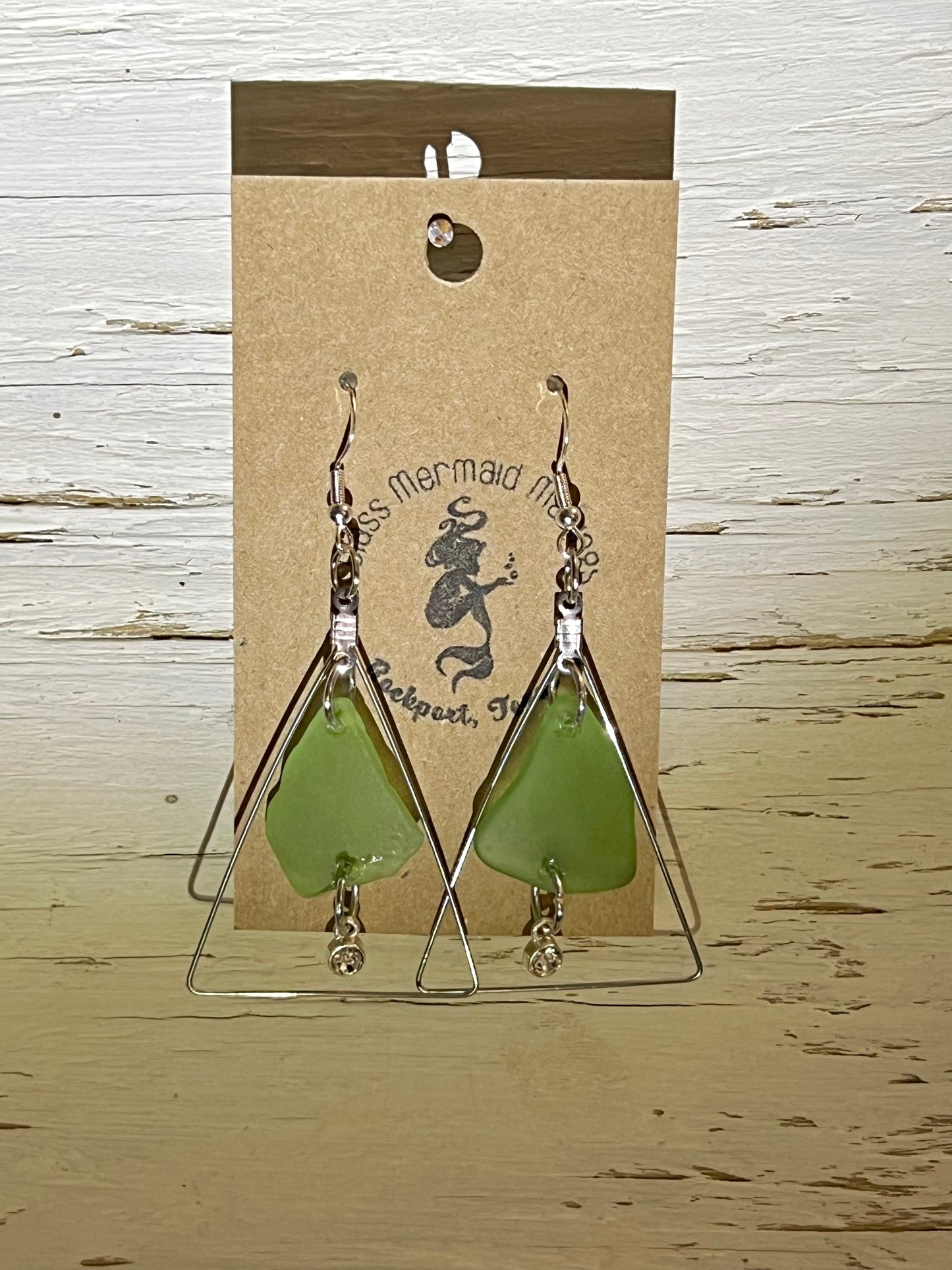 Green Triangle Dangles