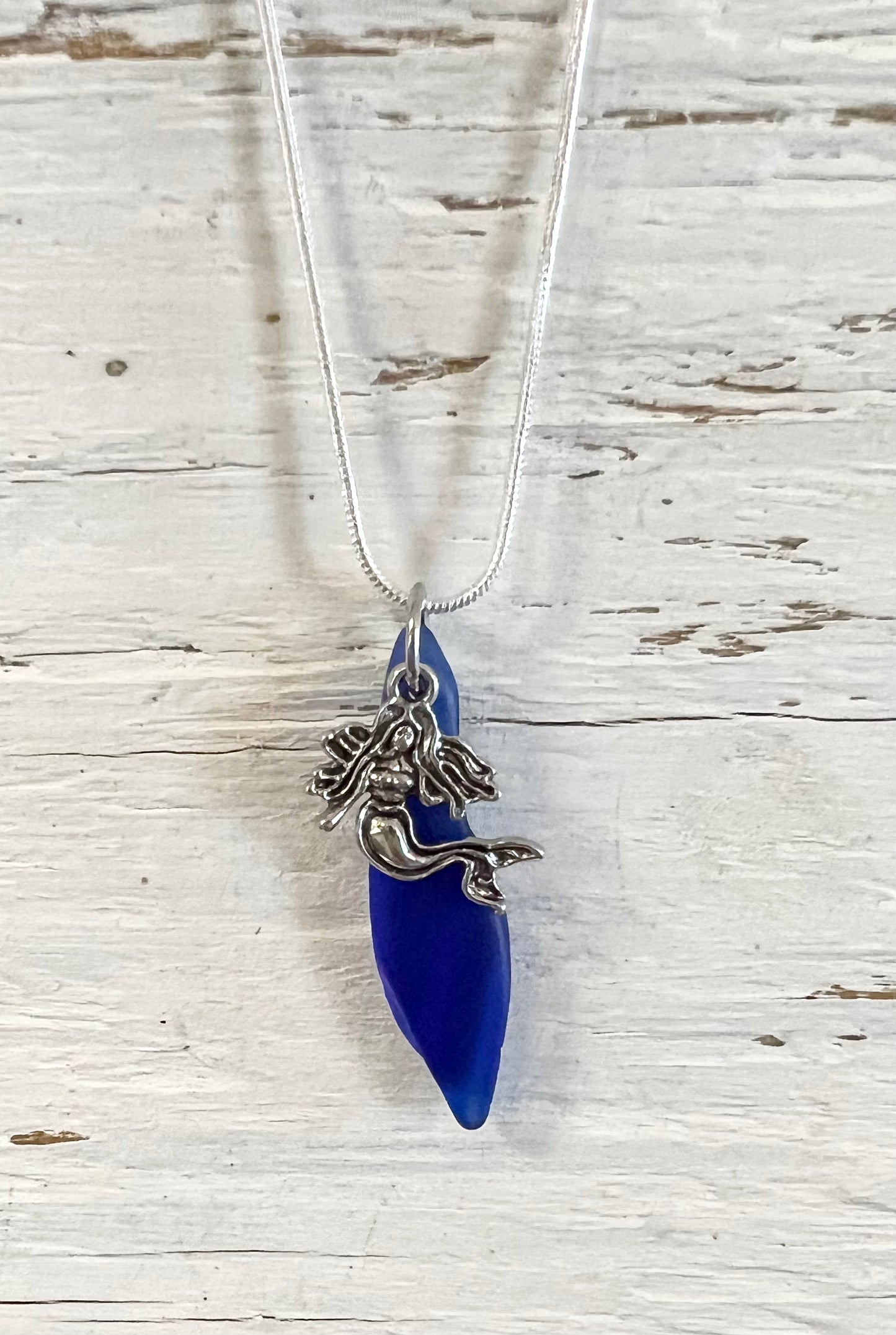 Dark Blue Mermaid Necklace