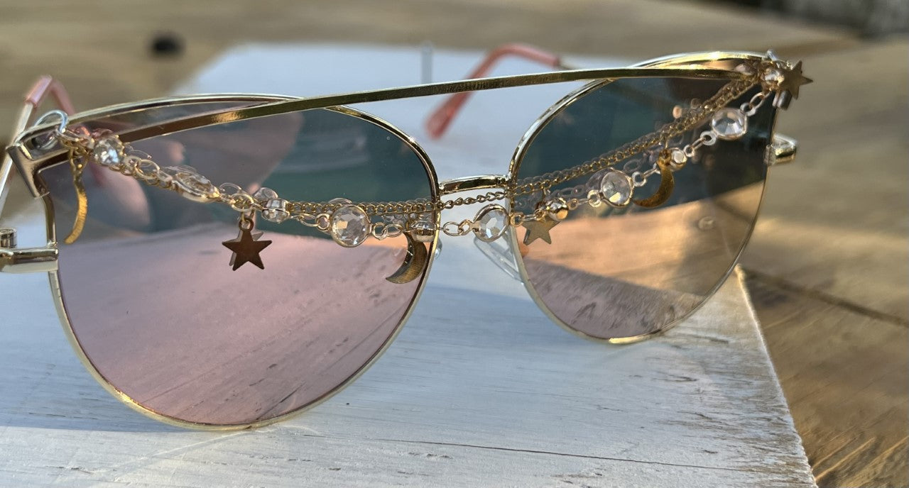 Pink Aviator Gypsy Glasses