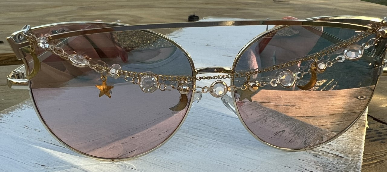 Pink Aviator Gypsy Glasses